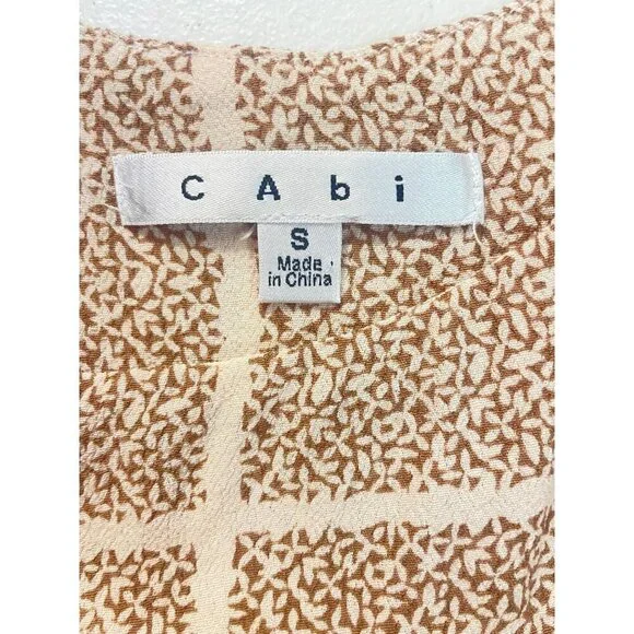 Cabi Tan Cabana Cover-Up Tassel Tank Blouse Sleeveless Style # 846 Small - Picture 5 of 6